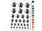Hand Print Temporary Tattoo Water Resistant Fake Body Art Set Collection
